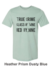 Load image into Gallery viewer, True Crime Glass Of Wine Bed By Nine Unisex Short Sleeve T Shirt - Wake Slay Repeat