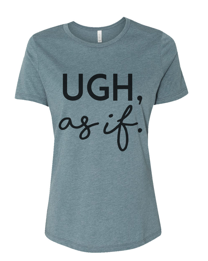 Ugh, as if Fitted Women's T Shirt - Wake Slay Repeat