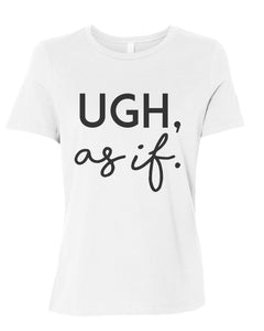 Ugh, as if Fitted Women's T Shirt - Wake Slay Repeat