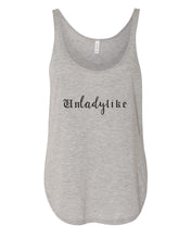 Load image into Gallery viewer, Unladylike Flowy Side Slit Tank Top - Wake Slay Repeat