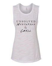 Load image into Gallery viewer, Unsolved Mysteries &amp; Chill Fitted Muscle Tank - Wake Slay Repeat