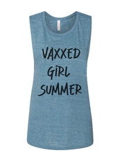 Load image into Gallery viewer, Vaxxed Girl Summer Fitted Muscle Tank