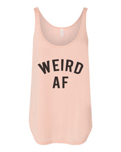 Load image into Gallery viewer, Weird AF Flowy Side Slit Tank Top - Wake Slay Repeat