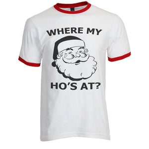 Where My Ho's At Christmas Unisex Short Sleeve T Shirt - Wake Slay Repeat