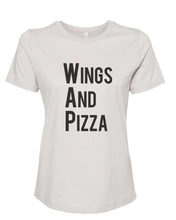 Load image into Gallery viewer, Wings And Pizza WAP Fitted Women&#39;s T Shirt - Wake Slay Repeat