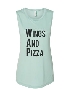 Wings And Pizza WAP Fitted Muscle Tank - Wake Slay Repeat