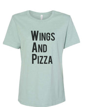 Load image into Gallery viewer, Wings And Pizza WAP Fitted Women&#39;s T Shirt - Wake Slay Repeat