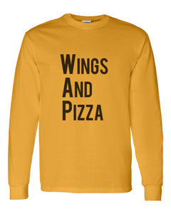 Wings And Pizza WAP Unisex Long Sleeve T Shirt - Wake Slay Repeat
