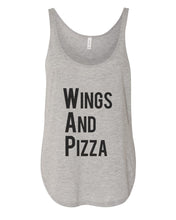 Load image into Gallery viewer, Wings And Pizza WAP Flowy Side Slit Tank Top - Wake Slay Repeat