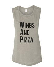 Load image into Gallery viewer, Wings And Pizza WAP Fitted Muscle Tank - Wake Slay Repeat