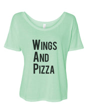 Load image into Gallery viewer, Wings And Pizza WAP Slouchy Tee - Wake Slay Repeat