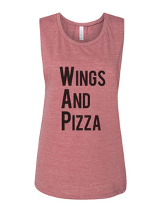 Wings And Pizza WAP Fitted Muscle Tank - Wake Slay Repeat