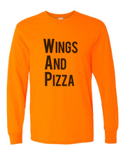 Load image into Gallery viewer, Wings And Pizza WAP Unisex Long Sleeve T Shirt - Wake Slay Repeat