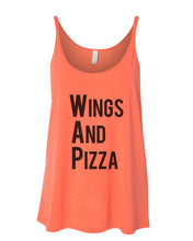 Load image into Gallery viewer, Wings And Pizza WAP Slouchy Tank - Wake Slay Repeat