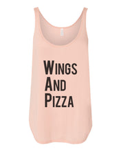Load image into Gallery viewer, Wings And Pizza WAP Flowy Side Slit Tank Top - Wake Slay Repeat