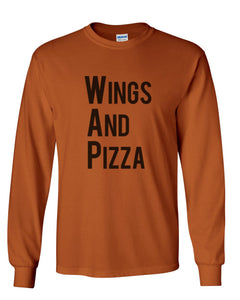 Wings And Pizza WAP Unisex Long Sleeve T Shirt - Wake Slay Repeat