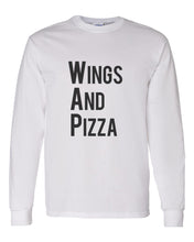 Load image into Gallery viewer, Wings And Pizza WAP Unisex Long Sleeve T Shirt - Wake Slay Repeat
