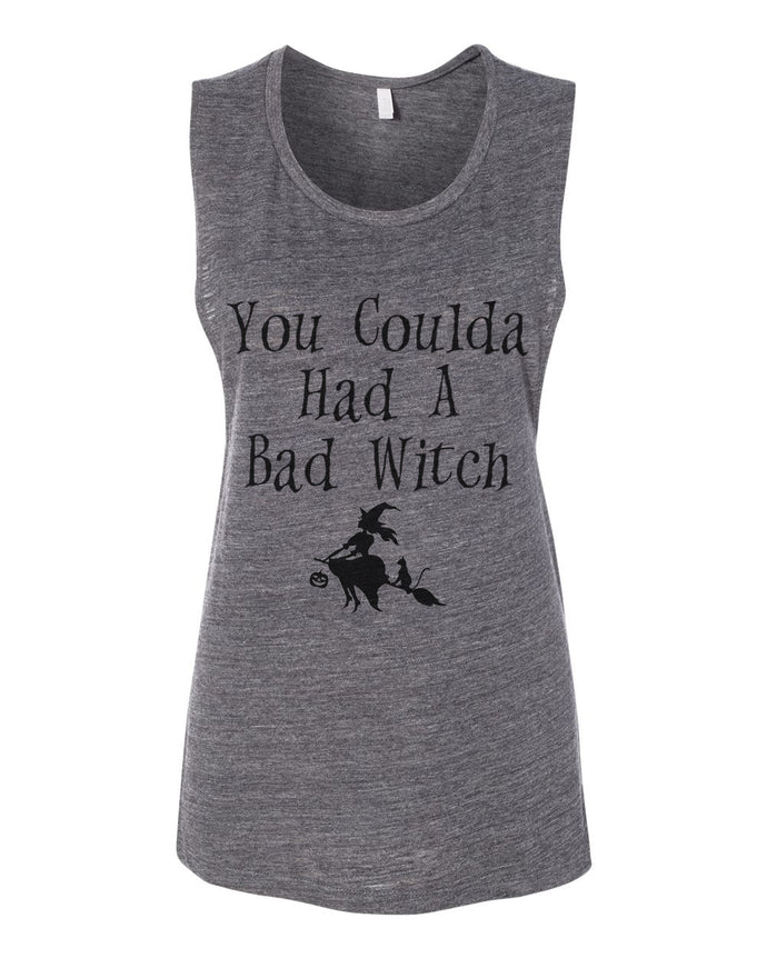 You Coulda Had A Bad Witch Fitted Muscle Tank - Wake Slay Repeat
