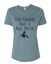 Load image into Gallery viewer, You Coulda Had A Bad Witch Fitted Women&#39;s T Shirt - Wake Slay Repeat