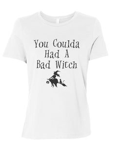 You Coulda Had A Bad Witch Fitted Women's T Shirt - Wake Slay Repeat