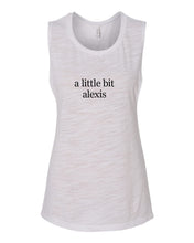 Load image into Gallery viewer, a little bit alexis Flowy Scoop Muscle Tank - Wake Slay Repeat