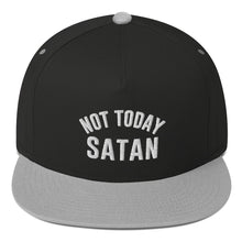 Load image into Gallery viewer, Not Today Satan Flat Bill Cap