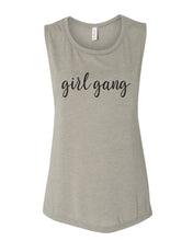 Load image into Gallery viewer, Girl Gang Fitted Scoop Muscle Tank - Wake Slay Repeat