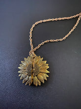 Load image into Gallery viewer, You Are My Sunshine Necklace Sunflower Pendant Open Locket - Wake Slay Repeat