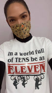 Stranger Things Letters Face Mask - Wake Slay Repeat