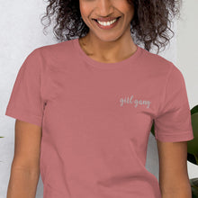 Load image into Gallery viewer, Girl Gang Premium Embroidered Short-Sleeve Unisex T-Shirt - Wake Slay Repeat