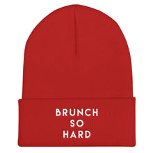 Load image into Gallery viewer, Brunch So Hard Cuffed White Thread Beanie - Wake Slay Repeat