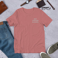 May Contain Alcohol Premium Embroidered Short-Sleeve Unisex T-Shirt - Wake Slay Repeat