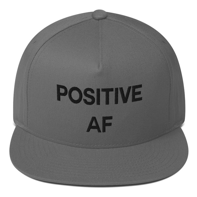 Positive AF Flat Bill Cap Snapback Hat - Wake Slay Repeat