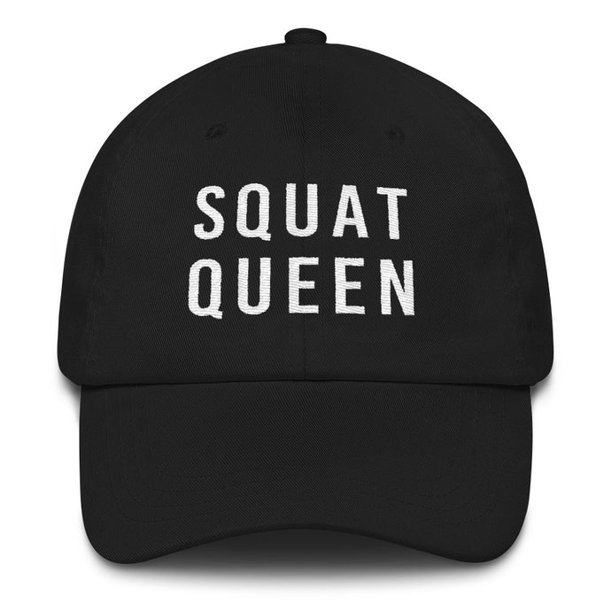 Squat Queen Dad Hat - Wake Slay Repeat
