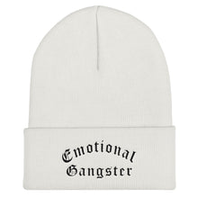 Load image into Gallery viewer, Emotional Gangster Cuffed Black Thread Beanie - Wake Slay Repeat