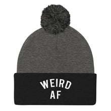 Load image into Gallery viewer, Weird AF Pom Pom Knit Cap - Wake Slay Repeat