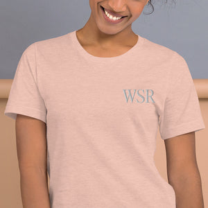 WSR Premium Embroidered Short-Sleeve Unisex T-Shirt - Wake Slay Repeat
