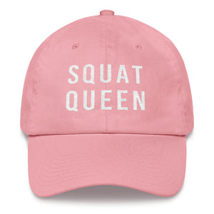 Squat Queen Dad Hat - Wake Slay Repeat