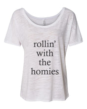 Load image into Gallery viewer, rollin&#39; with the homies Slouchy Tee - Wake Slay Repeat