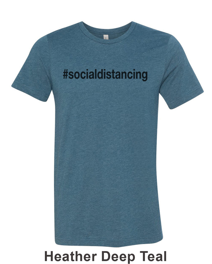 #socialdistancing Unisex Short Sleeve T Shirt - Wake Slay Repeat